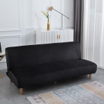 Sametine k&auml;etugedeta diivanvoodi kattekomplekt Kokkupandava istme libisemiskindel kate Moodne futon Elastsed diivanvoodi katted Elutoa elastne diivanikaitse S 160-190cm gray