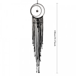 Boho Makramee Kootud Seinaehe Kuu T&auml;ht Unep&uuml;&uuml;dja Pika Tutiga Puuvill K&auml;sitsi Valmistatud Boheemlaslik Kodu Lastetoa Sisekujundus Laste Magamistuppa &Uuml;hiselamutuppa Style 1 must