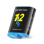 2000mAh aku Gopro Hero 9 10 11 12 kaamerale LCD-ekraaniga 3 pesaga kiirlaadimisboks GoPro Hero12 11 spordikaameratele 1battery