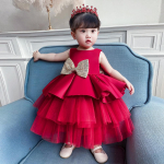 Uus t&uuml;druku beebipits Sequin Bow kleit Lillet&uuml;druku beebi s&uuml;nnip&auml;evapidu Prom Sequin printsessi kleit 70cm roosa
