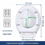 Universaalne paksenenud aeglaselt sulguv WC-poti kate - Vana stiil