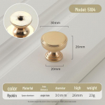 Kuldne &uuml;mmargune &uuml;he auguga luksuslik sahtli k&auml;epide moodsate lihtsate riidekappide jaoks