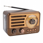 Kaasaskantav retro raadio Bluetooth-k&otilde;lar FM/AM raadiovastuv&otilde;tja LED-taskulambiga, toetab TF-kaarti, USB, AUX-esitust