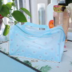 PVC l&auml;bipaistev kosmeetikakott, l&auml;bipaistev meigikott naiste t&uuml;drukutele, veekindel t&otilde;mblukk sinine