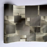 1 tk 3D kolmem&otilde;&otilde;tmeline ruudustik lihtne tuul PVC tapeet, koduarenduse ehitusmaterjalid TV taustasein isekleepuv tapeet Pack of 1