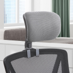 Kontoritooli peatugi Ergonoomiline Kodu Praktiline Hingav Arvutiaksessuaar Eemaldatav Black Gray
