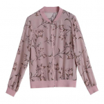 Suvine &otilde;huke jakk naistele, lillemustriga, lukuga, l&uuml;hike mantel, p&auml;ikesekaitsega kardigan v&auml;li&uuml;ritusteks, randa, matkamiseks M roosa