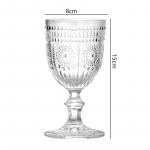 2 tk Komplekt 10,3oz 300ml Luksuslik Reljeefne L&auml;bipaistev Tass Punase Veini Klaas Majapidamis Loominguline K&otilde;rge Jalaga Kristallklaas &Scaron;ampanjaklaasid 2pcs
