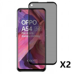 Protecteur d'&eacute;cran - E.F.CONNECTION - OPPO A54 - Verre Tremp&eacute; - Anti-Espion - 2 Pi&egrave;ces