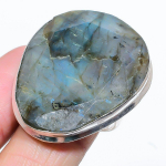 Labradorite Handmade 925 Sterling Silver Gift Jewelry Ring Size 7 k5z27
