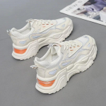 Naiste paksud tennised V&otilde;rk S&uuml;gis Paks tald Mood vulkaniseeritud kingad Daamide platvorm vabaaja spordijalatsid Tennised Jooksujalatsid 35 beež