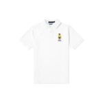 Polo Ralph Lauren Polo Bear Logo Tikitud Vabaaja L&uuml;hikeste Varrukatega Polo S&auml;rk Meeste topid Valge 710792901-001 XS