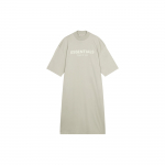 Fear Of God Essentials FW22 Hall L&uuml;hikeste Varrukatega Midi Kleit Suitsu T&auml;hetr&uuml;kiga Naiste kleit FOG-FW22-062 L