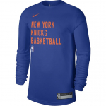 Nike X NBA koost&ouml;&ouml; New York Knicks 2023-24 hooaja treening kiiresti kuivav pikkade varrukatega T-s&auml;rk Unisex topid Sinine FD9959-495 M