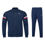 Li Ning Sulgpalli Seeria Kampsun Spordir&otilde;ivad Mugav Seisukrae Dressipluusi Komplekt Meeste dressipluus Tume Sinine AWES001-8 XL