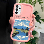 V&auml;rvitud mustriga Big Wave Edge pehmest silikoonmaterjalist Macaron telefoni&uuml;mbris, p&otilde;rutuskindel kaitsev kummist korpus Samsung Xiaomi Poco Redmi jaoks Redmi Note 10 must