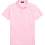 Polo Ralph Lauren &Uuml;hev&auml;rviline logoga tikitud kitsa l&otilde;ikega vabaaja l&uuml;hikeste varrukatega polos&auml;rk Meeste topid Roosa MNPOKNI1N821189-650 XXL