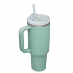 40oz k&auml;epidemega ja k&otilde;rrega termospudel, roostevabast terasest j&auml;&auml;tise tops, terasest tass, termokruus, hoiab k&uuml;lma ja sooja, veepudel 40oz