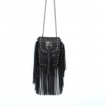 Pehme nahast retro crossbody kott naistele PU needid tutiga kott v&auml;ike punk &otilde;lakott boheemlaslik keti mobiilikott