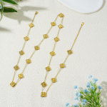 &Otilde;nnelik neljaleheline ristikhein kaelakee kampsunikett naiste mood mitmek&uuml;lgne pikk rangluukett kahepoolne kesta ehted 15MM-90CM-large