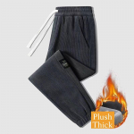 FiveFive Corduroy meeste paksud vabaaja p&uuml;ksid &otilde;ues, soojad moodsad stret&scaron;id spordip&uuml;ksid Joggers mugavad seljaga dressip&uuml;ksid L