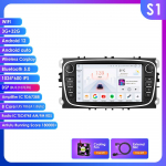Ossuret Androidi intelligentne FM-autoraadio Ford Focus 2007 Mondeo S-max C MAX Kuga Galaxy Fiesta Transit Fusion Connect Autoradio Multimeedia Carplay jaoks B S1 8Core 3G 32G