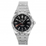 Breitling Chronomat GMT Roostevaba Teras Musta Numbrilauaga Automaatne Sukelduja A32398101B1A1 200M Meeste K&auml;ekell must