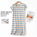 Suures suuruses suvine naiste &ouml;&ouml;s&auml;rk L&uuml;hikeste varrukatega armas multikas magamisriided armsad O kaelaga &ouml;&ouml;s&auml;rgid pidžaamad naiste puuvillane magamiskleit 2XL