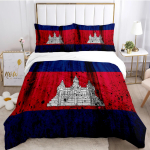 USA UK Riigilipu Digitaalne Pol&uuml;ester Tekikott Voodipesukomplektid Pehme Tekikott ja Padjap&uuml;&uuml;rid Teismelistele &Uuml;hekohaline/Kahekohaline/Queen/King EU Twin(135x200cm)