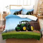 Traktori Voodipesukomplekt 3D-tr&uuml;kk P&otilde;llumajandust&ouml;&ouml;riist K&auml;rry Kodu Dekoratsioon Padjap&uuml;&uuml;r Tekikott Armas Kingitus Perele ja S&otilde;pradele 140x210cm