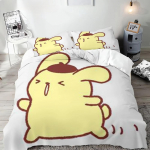 Tekikott Pompompurin Padjap&uuml;&uuml;r Tekikate K&auml;sit&ouml;&ouml; Voodipesu, &Uuml;heinimesevoodi Kaheinimesevoodi Eriti Suur T&auml;issuuruses Voodipesu Komplekt 70X133cm-2pcs