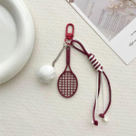 Tennisireket Punutud N&ouml;&ouml;r V&otilde;tmehoidja Leopard Karvapall Kootud N&ouml;&ouml;r Ripats Loov K&auml;sitsi valmistatud V&otilde;tmehoidjad Kotikaunistused T&uuml;drukutele Kingitused