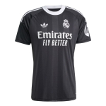 Adidas Originals 25-26 Real Madrid Teine v&otilde;&otilde;rsilma f&auml;nniversioon Niiskust juhtiv pusa Lihtne kiri L&uuml;hikeste varrukatega jalgpallis&auml;rk Meeste topid JP4173 XL gray