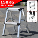 150KG Maksimaalne koormus 2 astmega taburet Kokkupandav redel Libisemisvastane Ohutus Alumiiniumredel Uus