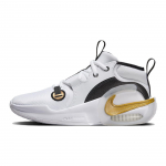 Nike Air Zoom Crossover 2 GS Valge Metallik Kuldne Laste tossud Must Tooni FB2689-100 37.5