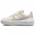 Nike Air Force 1 PLT.AF.ORM Kahvatu elevandiluu (Naised) Naiste tossud Light-Orewood-Brown White Summit-White DJ9946-107 37.5