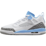 Air Jordan Spizike Low GS UNC Laste Tossud Valge &Uuml;likooli-Sinine Hundihall FQ3950-141 37.5