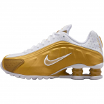 Nike Shox R4 GS Metallik Kuld Laste Tennised Valge CW2626-700 36