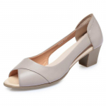 Suvised nahast mugavad naiste keskmise kontsaga sandaalid naiste kingad &otilde;&otilde;nsad varvas kandilised sandaalid, naiste jalatsid 37 must