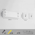 Kokkupandav topeltn&ouml;&ouml;riga pesun&ouml;&ouml;r, ei vaja puurimist, paksem roostevabast terasest tross, n&auml;htamatu, hotelli du&scaron;iruum riiete riputamiseks 4.2M