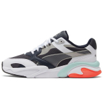 Puma X-Ray Millennium Kangast Trendikad V&auml;rviplokiga P&otilde;rutuskindlad Hingavad Madalad Vabaajajalatsid Unisex Tossud Valge Must Oranž 375999-06 36