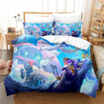 Uus M&auml;ng Teamfight Tactics Voodipesukomplekt Tekikott Tekk Voodikomplekt Tekikott Padjap&uuml;&uuml;r King Queen Twin Suurus Poistele T&uuml;drukutele T&auml;iskasvanutele EU Twin 135x200cm