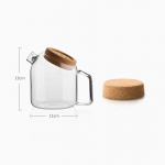 Suure mahutavusega l&auml;bipaistev klaasist teekann kuumakindel veekeetja kontori teekann loominguline kohvimasin majapidamise mahlaveekann <0.25L