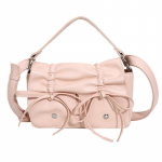 Elegantne PU nahast naiste &otilde;lakott, mitmek&uuml;lgne crossbody kott, sadulkott, k&auml;ekott l&uuml;hikese k&auml;epidemega, roosa roosa