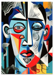 Plakat portret kubizm twarz picasso 30x40 cm