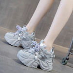 Uued kevadised ja s&uuml;gisesed k&otilde;rge kontsaga naiste platvorm-isa kingad sisemise k&otilde;rguse suurendusega &uuml;ipehmed isa kingad laiale jalale sportlikud vabaajajalatsid 39