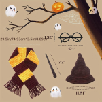 Newborn Photography Suits The Baby Magic Wand Four Piece Set for Photo Assistance and Magic Hat Props in Europe and America Other