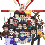 Loomingulised Anime Deemon Multikas Tellised Nukkudega &Uuml;hilduv Mudel Mini Pusle Kokkupanek Action Slayers Figuurid Ehitusklotsid M&auml;nguasjad