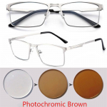 0 -0,5 -0,75 Kuni -6,0 Metallist T&auml;israamiga P&auml;ikese Fotochromeerivad Ruudukujulised Retseptiprillid Silindrilise J&otilde;uga Myopia -2.5