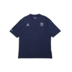Jordan Paris Saint-Germain Statement &Uuml;leni Prinditud &Uuml;mmarguse Kaelusega T-s&auml;rk Meeste Topid Tumesinine DB6509-410 M